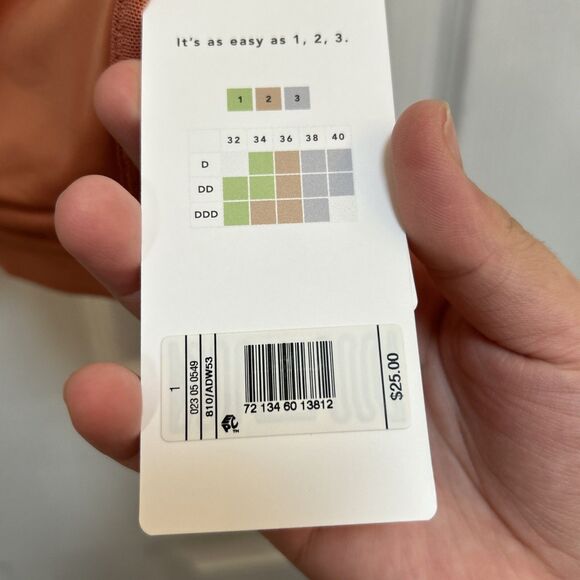 LIVELY Unlined Mesh Bra Size 1 Rust Brown | 32D 32DDD 34D 34DDD | Wireless NWT - Picture 9 of 16